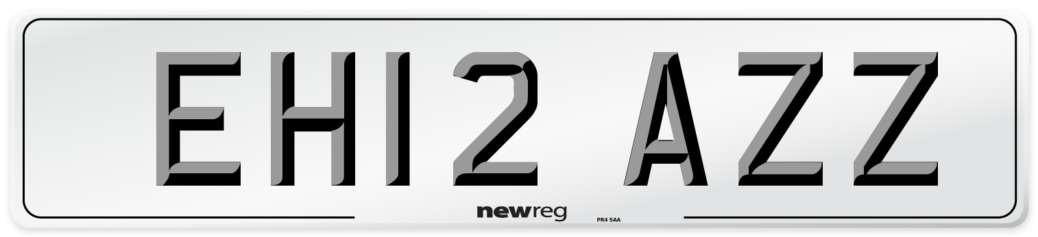 EH12 AZZ Number Plate from New Reg
